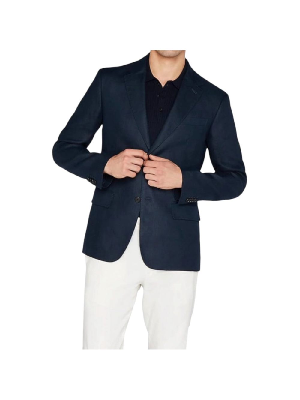 CLUB MONACO Men’s Summer Linen Blazer Navy Blue Marine Size 36